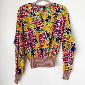 Colorful Floral Women's Blouse